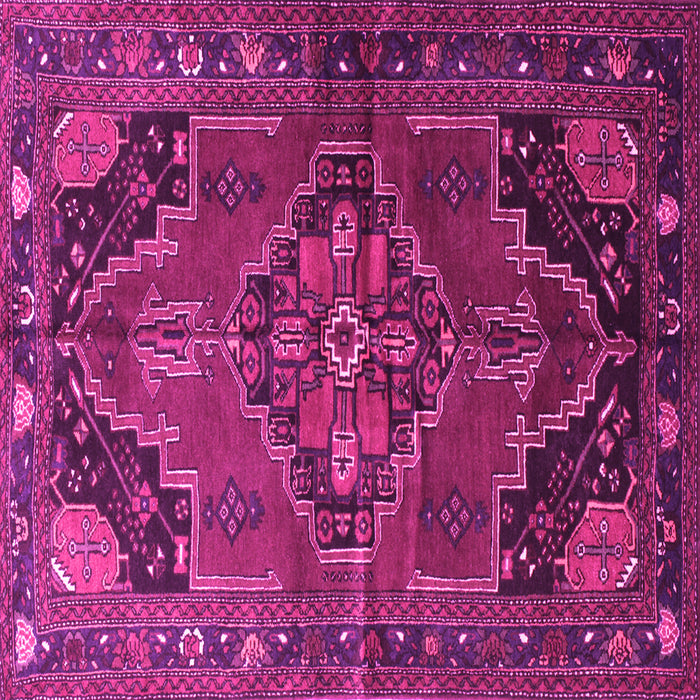 Square Persian Pink Traditional Rug, tr198pnk
