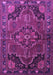 Machine Washable Persian Purple Traditional Area Rugs, wshtr198pur