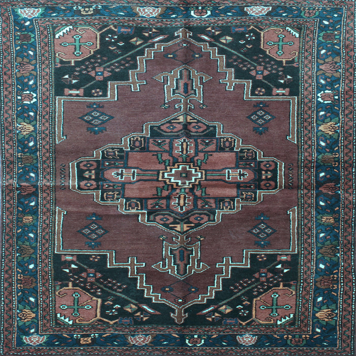 Square Persian Light Blue Traditional Rug, tr198lblu