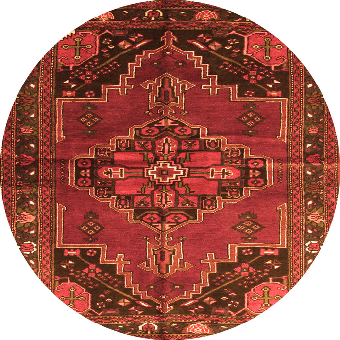 Machine Washable Persian Orange Traditional Area Rugs, wshtr198org