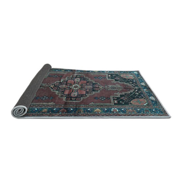 Sideview of Persian Light Blue Traditional Rug, tr198lblu