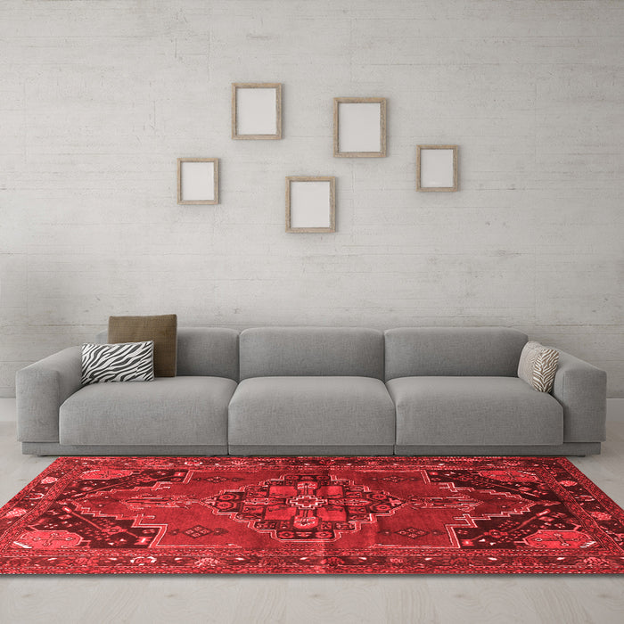 Traditional Red Washable Rugs