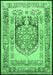 Machine Washable Persian Emerald Green Traditional Area Rugs, wshtr1990emgrn