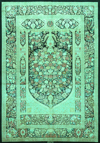 Persian Turquoise Traditional Rug, tr1990turq