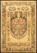 Machine Washable Persian Brown Traditional Rug, wshtr1990brn