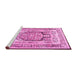 Sideview of Machine Washable Persian Pink Traditional Rug, wshtr1990pnk