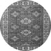 Machine Washable Persian Gray Traditional Rug, wshtr1991gry