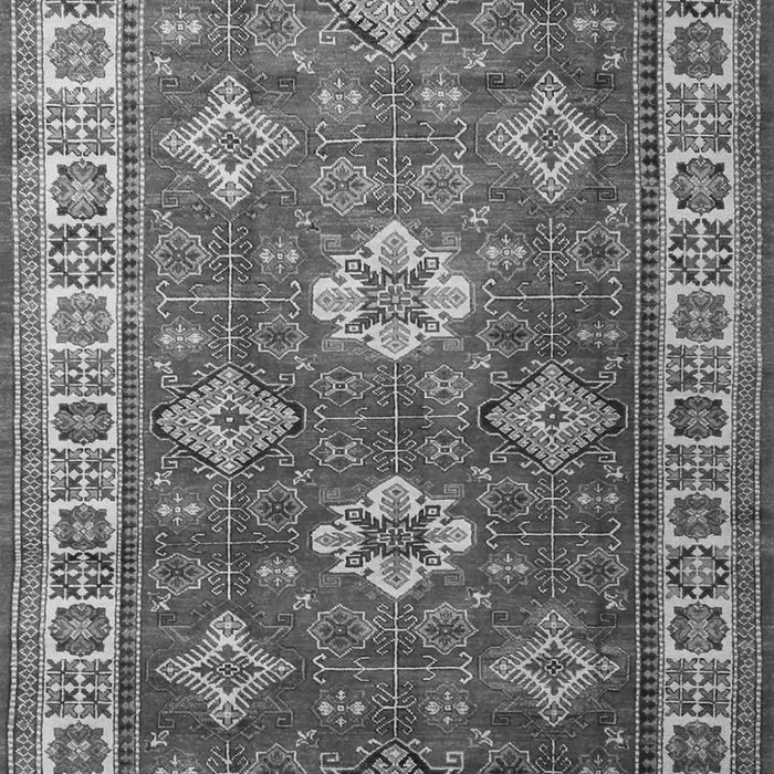 Serging Thickness of Machine Washable Persian Gray Traditional Rug, wshtr1991gry