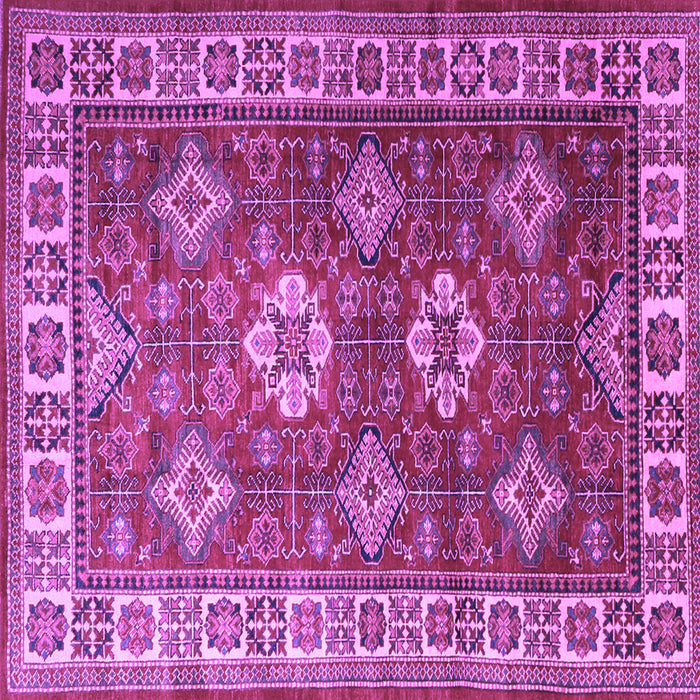 Square Persian Purple Traditional Rug, tr1991pur
