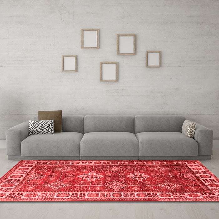 Traditional Red Washable Rugs