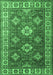 Machine Washable Persian Emerald Green Traditional Area Rugs, wshtr1991emgrn