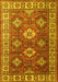 Machine Washable Persian Yellow Traditional Rug, wshtr1991yw