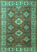 Machine Washable Persian Turquoise Traditional Area Rugs, wshtr1991turq