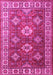 Machine Washable Persian Pink Traditional Rug, wshtr1991pnk