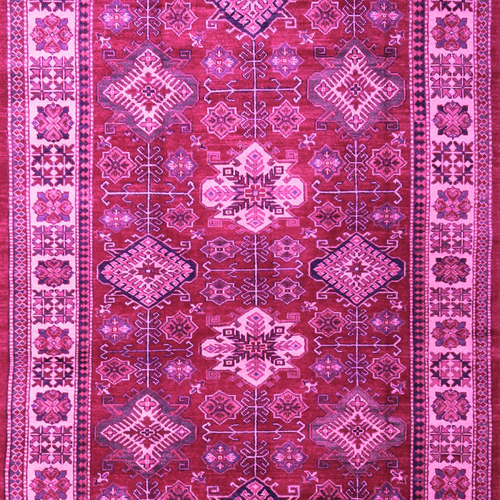 Machine Washable Persian Pink Traditional Rug, wshtr1991pnk