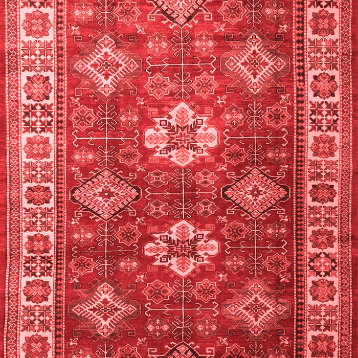 Machine Washable Persian Red Traditional Rug, wshtr1991red