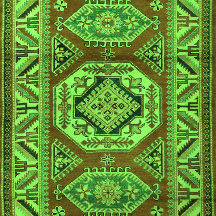 Serging Thickness of Machine Washable Persian Green Traditional Area Rugs, wshtr1992grn
