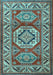 Machine Washable Persian Light Blue Traditional Rug, wshtr1992lblu