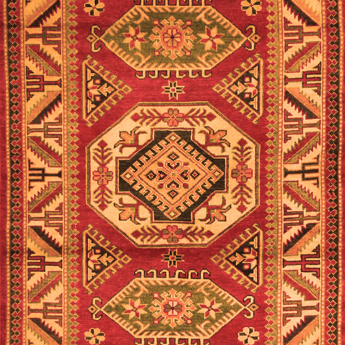 Serging Thickness of Machine Washable Persian Orange Traditional Area Rugs, wshtr1992org