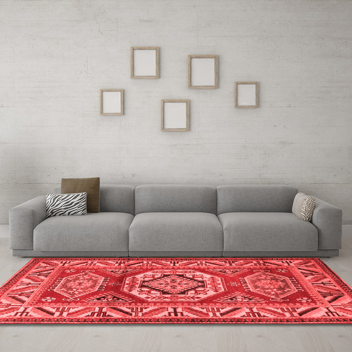Traditional Red Washable Rugs