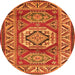 Machine Washable Persian Orange Traditional Area Rugs, wshtr1992org