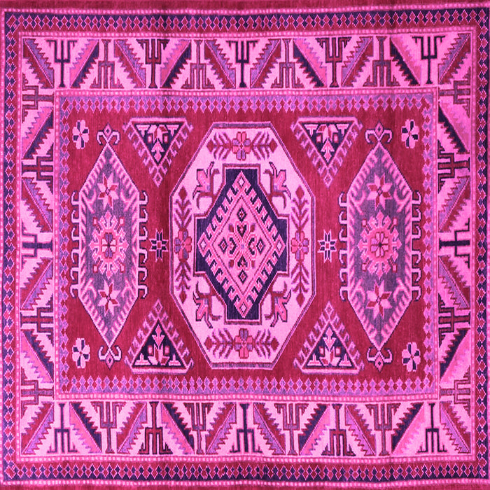 Square Persian Pink Traditional Rug, tr1992pnk