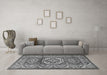 Machine Washable Persian Gray Traditional Rug in a Living Room,, wshtr1992gry