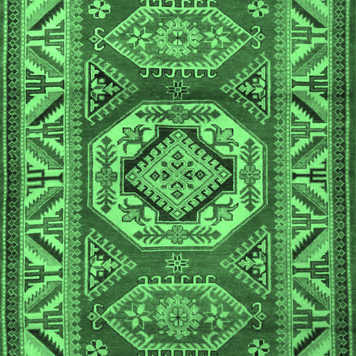 Machine Washable Persian Emerald Green Traditional Area Rugs, wshtr1992emgrn