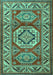 Persian Turquoise Traditional Rug, tr1992turq