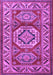 Machine Washable Persian Purple Traditional Area Rugs, wshtr1992pur