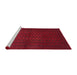 Sideview of Machine Washable Traditional Red Rug, wshtr1993