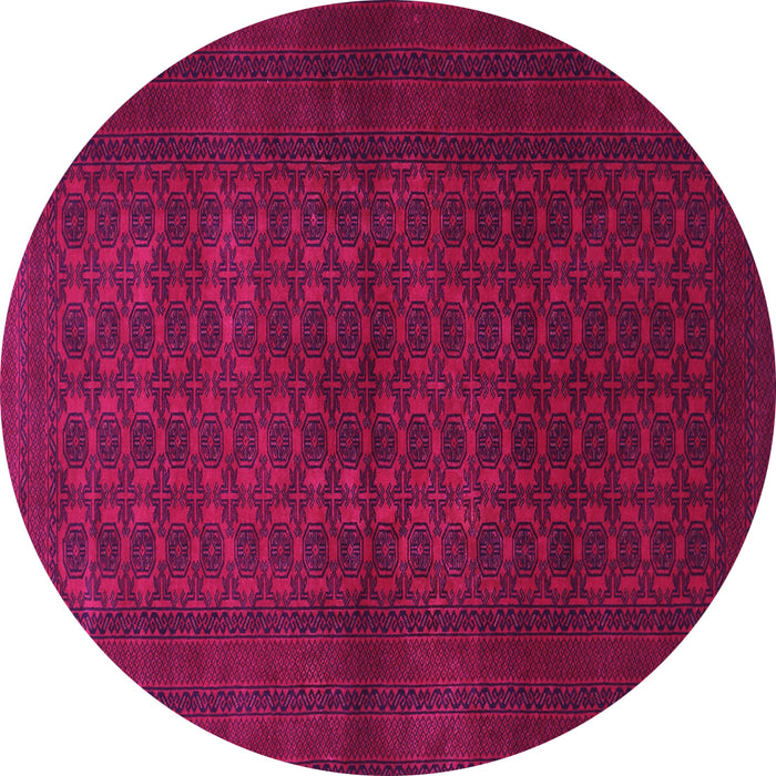 Round Persian Pink Traditional Rug, tr1993pnk