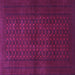 Square Machine Washable Persian Purple Traditional Area Rugs, wshtr1993pur