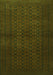 Serging Thickness of Machine Washable Persian Green Traditional Area Rugs, wshtr1993grn