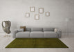 Machine Washable Persian Green Traditional Area Rugs in a Living Room,, wshtr1993grn