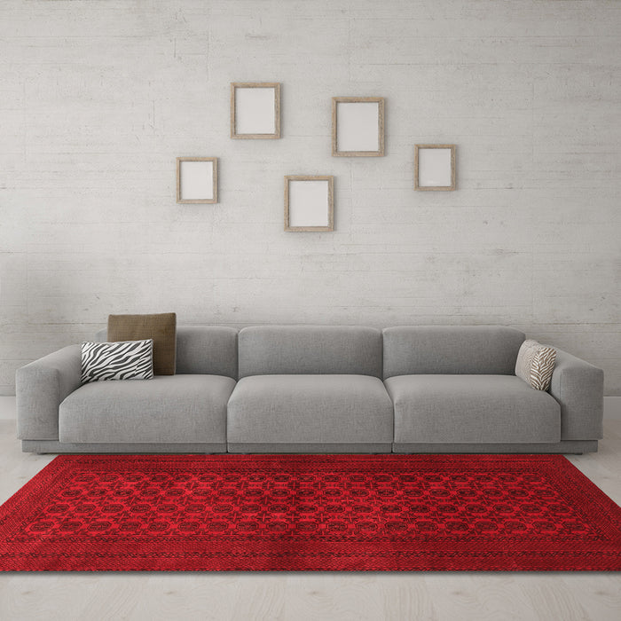 Traditional Red Washable Rugs