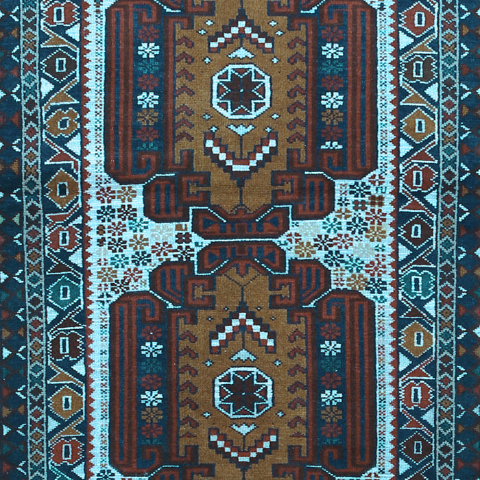 Machine Washable Persian Light Blue Traditional Rug, wshtr1994lblu