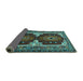 Sideview of Persian Turquoise Traditional Rug, tr1994turq