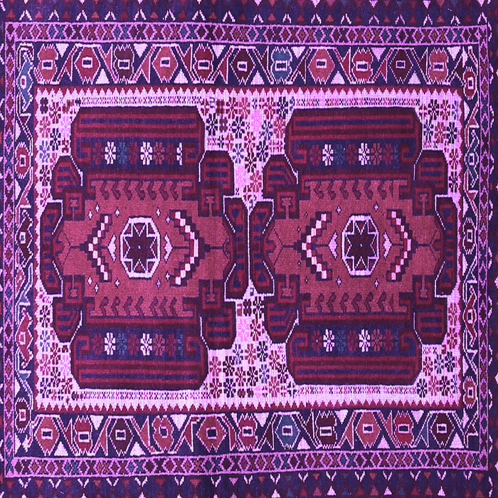 Square Machine Washable Persian Purple Traditional Area Rugs, wshtr1994pur