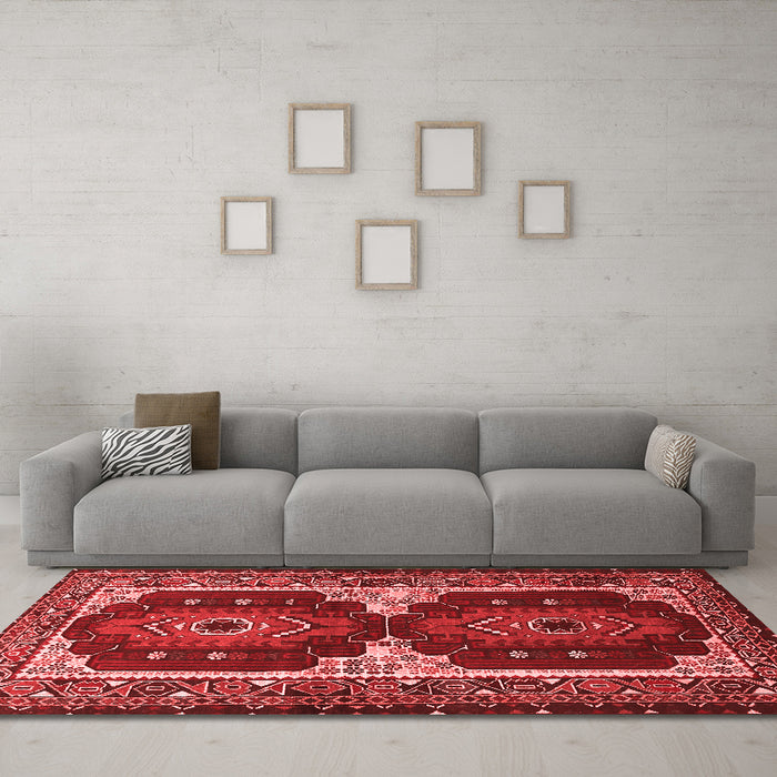 Traditional Red Washable Rugs