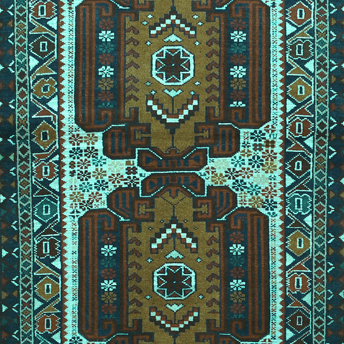 Machine Washable Persian Turquoise Traditional Area Rugs, wshtr1994turq