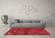 Transitional Red Washable Rugs