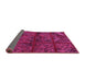 Sideview of Patchwork Pink Transitional Rug, tr1995pnk