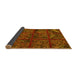 Sideview of Patchwork Yellow Transitional Rug, tr1995yw