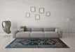 Machine Washable Persian Light Blue Traditional Rug in a Living Room, wshtr1996lblu