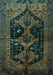 Persian Turquoise Traditional Rug, tr1996turq