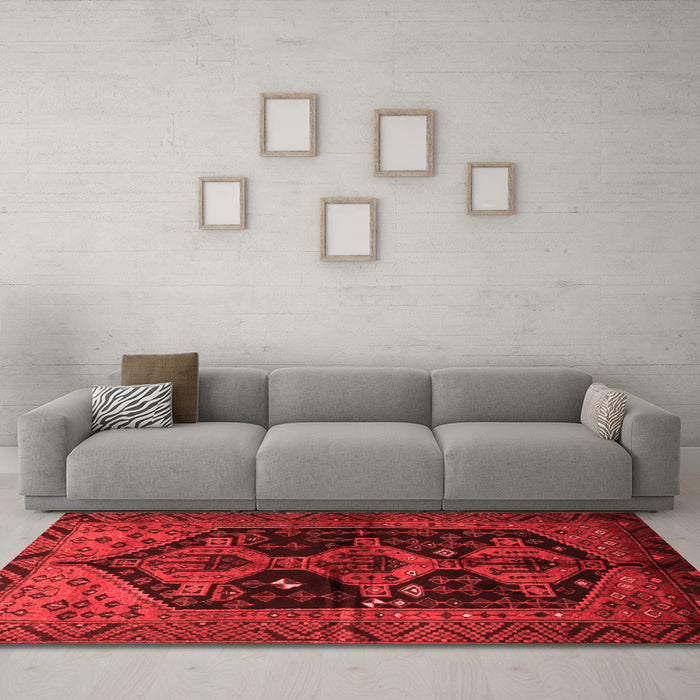 Traditional Red Washable Rugs