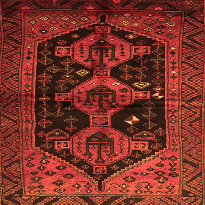 Serging Thickness of Persian Orange Traditional Rug, tr1996org