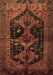 Machine Washable Persian Brown Traditional Rug, wshtr1996brn