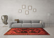 Machine Washable Persian Orange Traditional Area Rugs in a Living Room, wshtr1996org